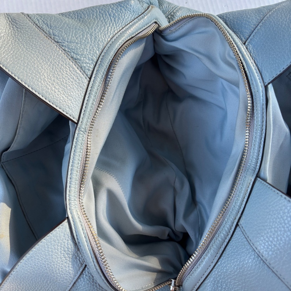 Coach‎ Lexy Shoulder Bag Light Blue Pebbled Leather Hobo F28997 - Picture 10 of 16